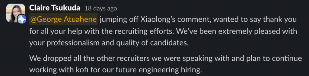 Claire Tsukuda Testimonial